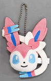 Sylveon Pokemon Face Plush Toy with Ball Chain Eevee Friends Vol.2 Mascot [USED]