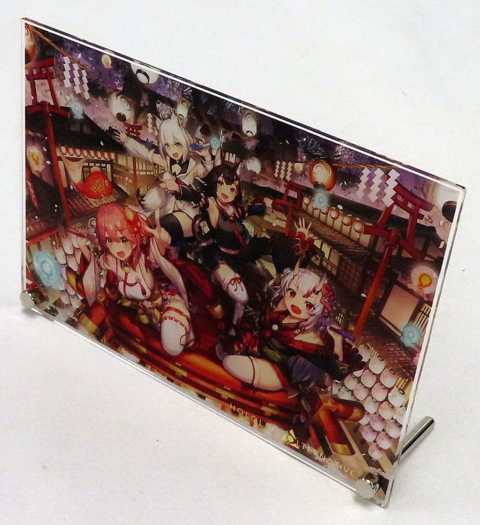 Nakiri Ayame, etc. VTuber Hololive A5 Acrylic Panel Hololive Alternative PROTOLIVE#2 Yamato Fantasia - Launch Celebration Acrylic Stands [USED]