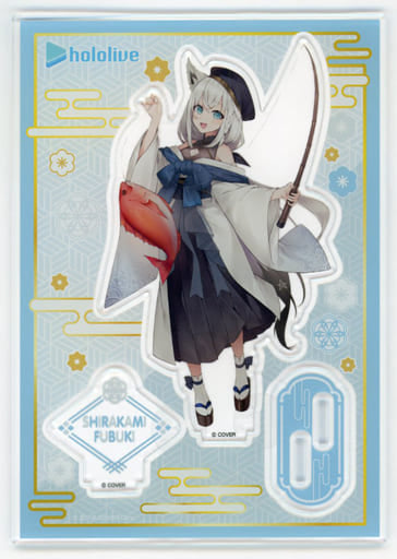 Shirakami Fubuki Seven Lucky Gods Outfit VTuber Hololive Acrylic Stand Post Office Limited Acrylic Stands [USED]