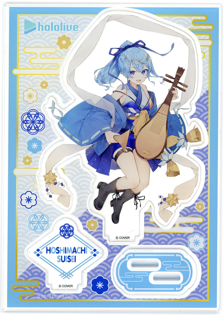 Hoshimachi Suisei Seven Lucky Gods Outfit VTuber Hololive Acrylic Stand Post Office Limited Acrylic Stands [USED]