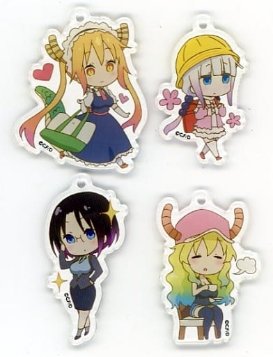 Toll, etc. Miss Kobayashi's Dragon Maid Acrylic Charm Set Charm [USED]