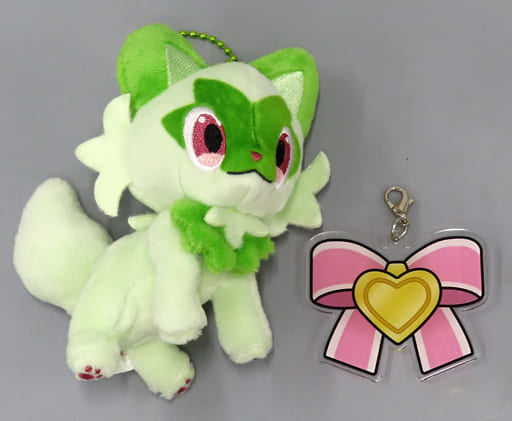 Sprigatito Pokemon Scarlet Violet + The Hidden Treasure of Area Zero Mascot & Nakayoshi Ribbon Style Charm Pokemon Center Limited Switch Software Purchase Benefits Charm [USED]