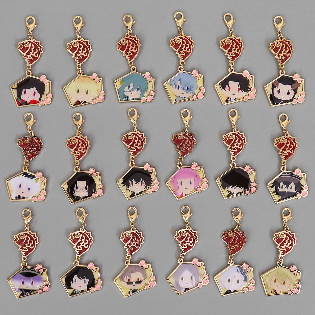 Nansen Ichimonji, etc. Touken Ranbu ONLINE Otomo Sanpo Metal Charm Collection E 9th Anniversary of Service Launch Umakuiku Fair Limited All 18 Types Set Charm [USED]