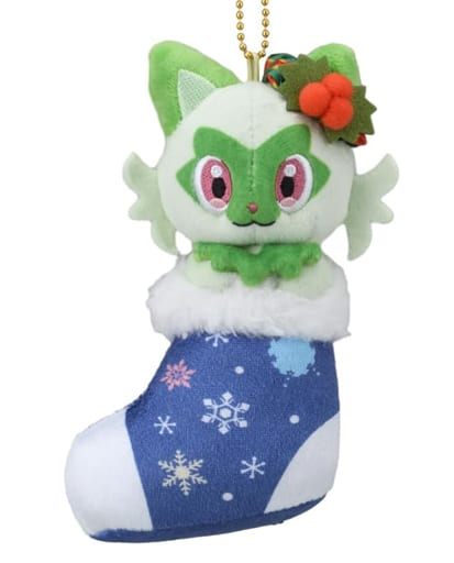 Sprigatito Pokemon Plush Mascot Paldea's Christmas Market Pokemon Center Limited Mascot [USED]