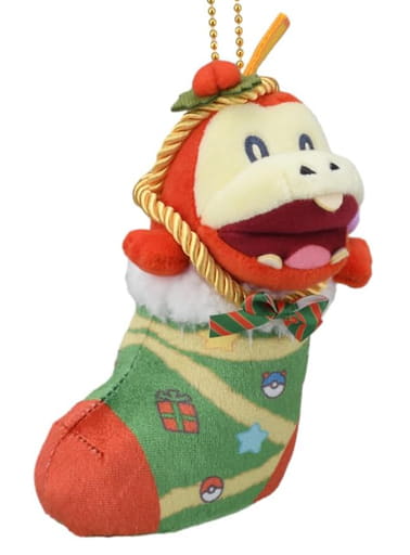 Fuecoco Pokemon Plush Mascot Paldea's Christmas Market Pokemon Center Limited Key Chain [USED]