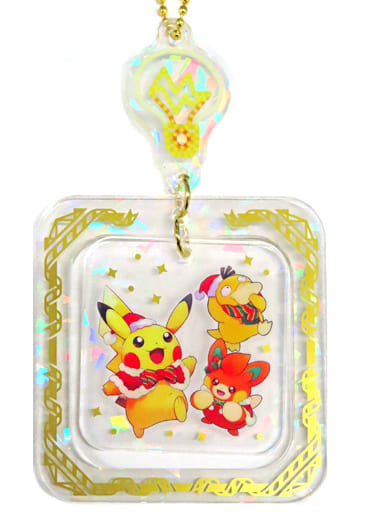 Pikachu Psyduck Pawmi Pokemon Terastal Ornament Collection Paldea's Christmas Market Pokemon Center Limited Key Chain [USED]