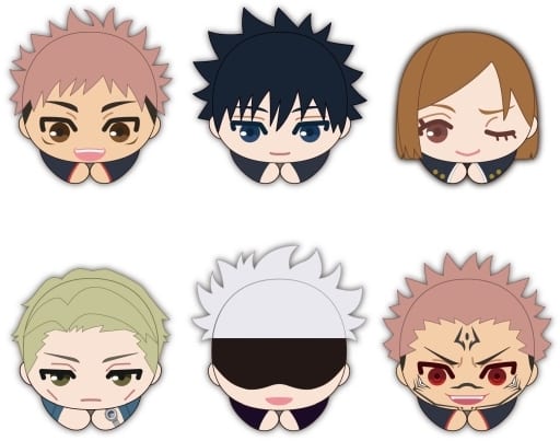 Yuji Itadori, etc. Jujutsu Kaisen Hagu Chara Collection 05 All 6 Types Set Key Chain [USED]