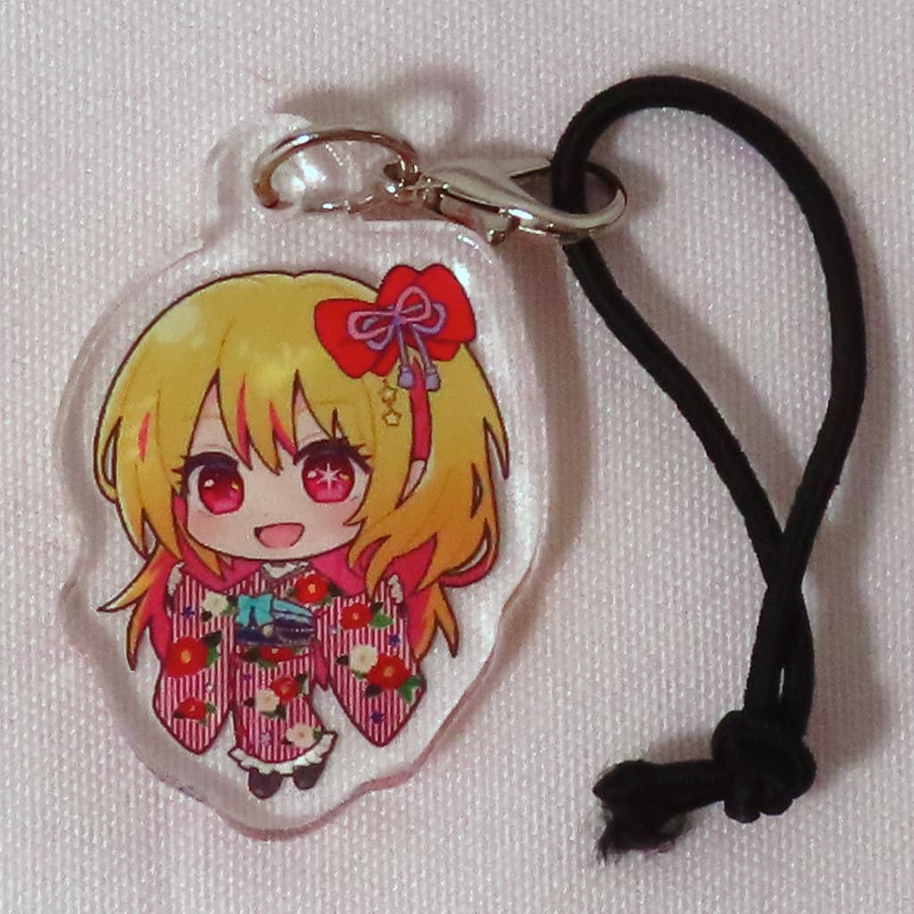 Ruby Hoshino Oshi No Ko Mini Acrylic Charms Toei Uzumasa Movie Mezase! Eigamura no Ichibanboshi Kono Geinokai Sekai ni Oite Doinninzu Jisseki ha Buki da Limited Konpeito Bundled Items Charm [USED]