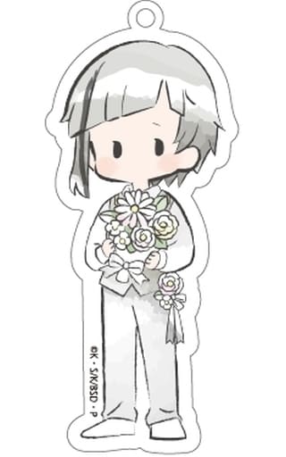 Atsushi Nakajima Bungo Stray Dogs Retro Chikku Acrylic Key Chain Flower Ver. Key Chain [USED]