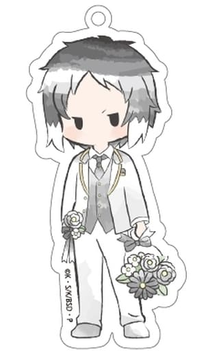 Ryunosuke Akutagawa Bungo Stray Dogs Retro Chikku Acrylic Key Chain Flower Ver. Key Chain [USED]