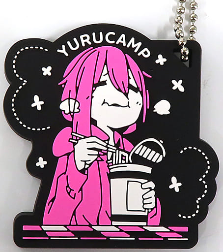 Nadeshiko Kagamihara Cup Noodles Laid-Back Camp Ichiban Kuji Rubber Charm Prize F Charm [USED]