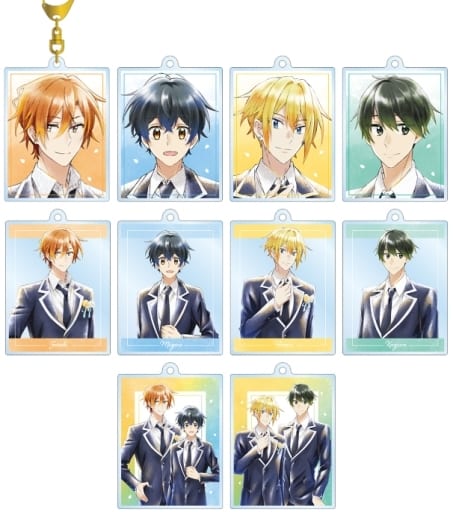 Shumei Sasaki, etc. Sasaki and Miyano: Graduation Ani-Art Aqua Label Trading Acrylic Keychain Part 2 All 10 Types Set Key Chain [USED]