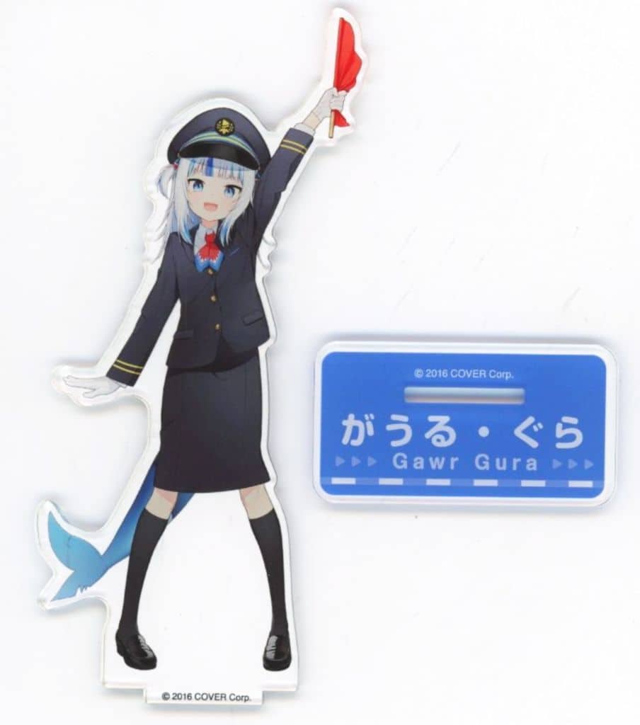 Gawr Gura VTuber Hololive Acrylic Stand Tokyo Station Ver. Limited Time Official Shop in Tokyo Station Limited Acrylic Stands [USED]