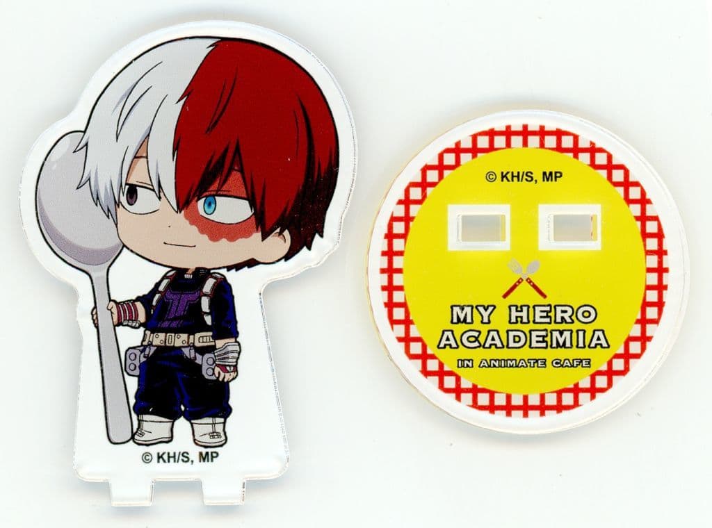 My Hero Academia Shoto Todoroki Trading Acrylic Keychain Cutlery Ver. A animate cafe Stand Hareza Ikebukuro Limited Acrylic Stands [USED]