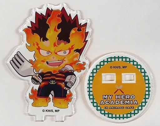 My Hero Academia Endevor Trading Acrylic Keychain Cutlery Ver. B animate cafe Stand Hareza Ikebukuro Limited Acrylic Stands [USED]