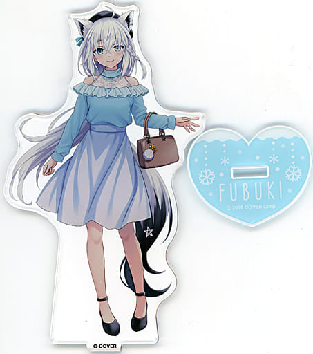 Shirakami Fubuki Date Outfit VTuber Hololive Acrylic Stand LAWSON Limited Acrylic Stands [USED]