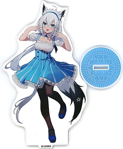 Shirakami Fubuki Lawson Maid Outfit VTuber Hololive Acrylic Stand LAWSON Limited Acrylic Stands [USED]