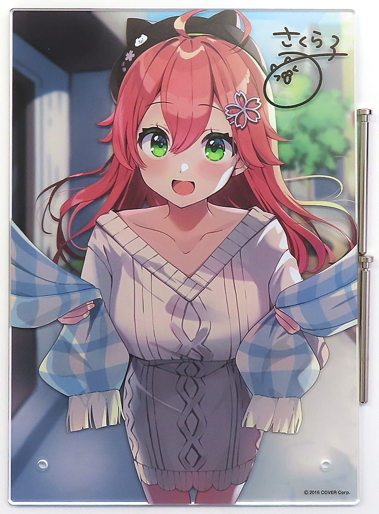 Sakura Miko VTuber Hololive Acrylic Stand Panel Lawson Loppi HMV & Books Online Limited Acrylic Stands [USED]