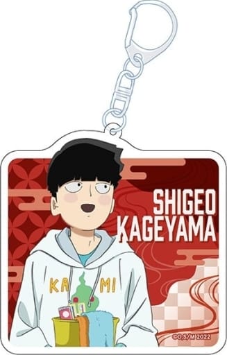 Shigeo Kageyama Mob Psycho 100 III Newly Drawn Acrylic Key Chain Key Chain [USED]
