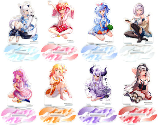 Shirakami Fubuki, etc. VTuber Hololive Hololive Lottery Hololife! Acrylic Stand Room Ver. Acrylic Stand Prize All 8 Types Set Acrylic Stands [USED]