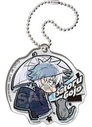 Satoru Gojo Jujutsu Kaisen Kaigyoku Gyokusetsu Pita! Deformed Opening & Ending Acrylic Key Chain Key Chain [USED]