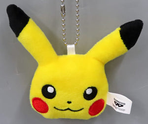 Pikachu Pokemon Face Plush Toy with Ball Chain Vol.2 Mascot [USED]