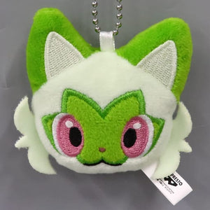 Sprigatito Pokemon Face Plush Toy with Ball Chain Vol.2 Mascot [USED]