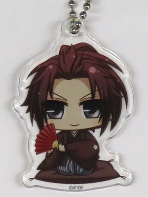 Kazue Soma Hakuouki Trading Mini Acrylic Key Chain Hakuoki 15th Anniversary Hakuouki Ohka Shoden Otomate Garden Limited Key Chain [USED]