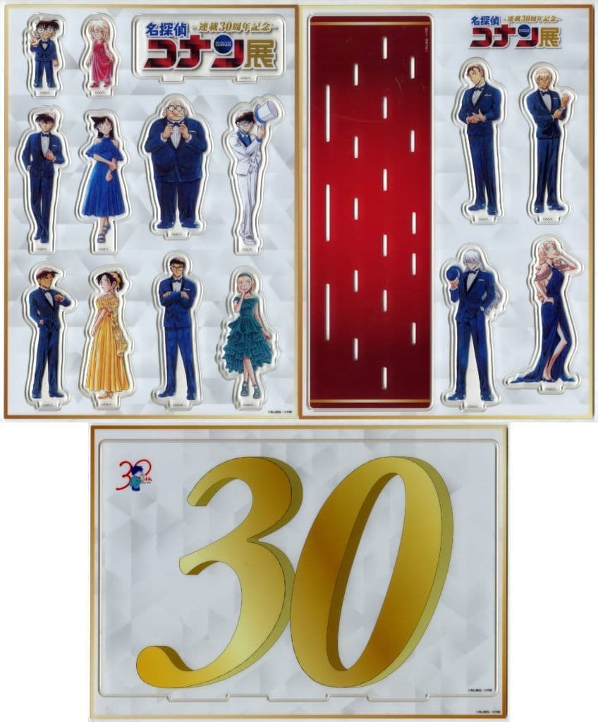 Conan Edogawa, etc. Detective Conan Acrylic Diorama Set 30th Anniversary Detective Conan Exhibition Limited Bonus Item with Special Admission Ticket Purchase Acrylic Stand [USED]
