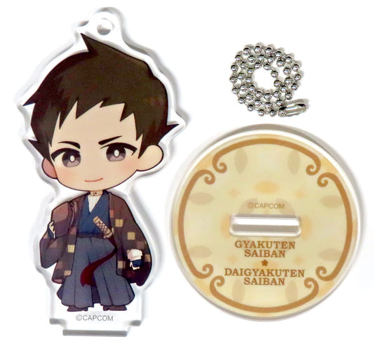 Ryunosuke Naruhodo The Great Ace Attorney Adventures Trading Acrylic Stand Key Chain Capcom Cafe Limited Key Chain [USED]