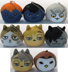 Hinagarasu, etc. Haikyu!! Trading Animal Mini Bead Cushion Jump Festa 2024 Limited All 8 Types Set Key Chain [USED]