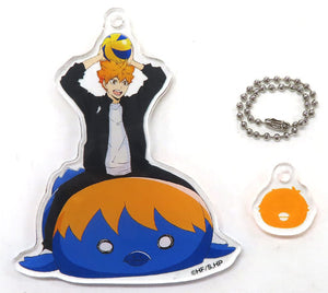 Shoyo Hinata JF2024 Ver. Haikyu!! Acrylic Key Chain with Newly Drawn Motif JF2024 Ver. Jump Festa 2024 Limited Key Ring [USED]