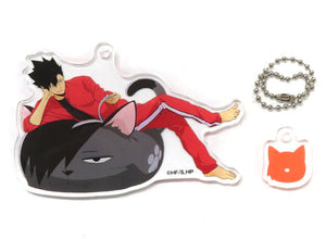 Tetsuro Kuroo JF2024 Ver. Haikyu!! Acrylic Key Chain with Newly Drawn Motif JF2024 Ver. Jump Festa 2024 Limited Key Ring [USED]