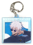 Satoru Gojo Jujutsu Kaisen Newly Drawn Trading Aurora Acrylic Key Chain Kaigyoku Gyokusetsu JF2024 Ver. Jump Festa 2024 Limited Key Chain [USED]