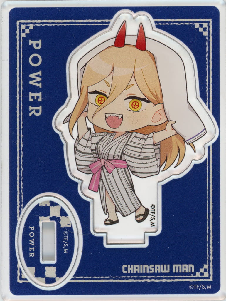 Chainsaw Man Power Trading Acrylic Keychain Gokurakuyu RAKU SPA Devil Hunter's Holiday Limited Acrylic Stands [USED]