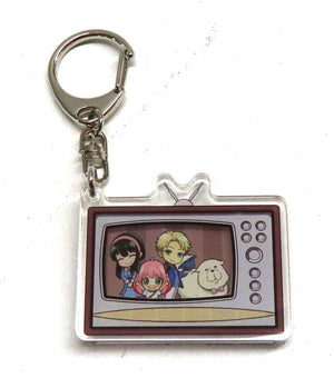 Anya Forger, etc. SPY x FAMILY Retro TV Motif Acrylic Key Chain Wakuwaku Park Limited Key Chain [USED]