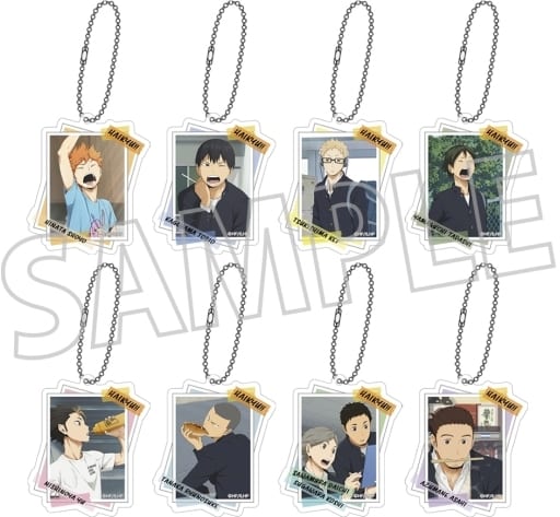 Tobio Kageyama, etc. Haikyu!! Acrylic Keychain Collection All 8 Types Set Key Chain [USED]