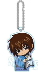 Kira Yamato Mobile Suit Gundam Seed Freedom Gyugyutto Acrylic Key Chain Key Ring [USED]