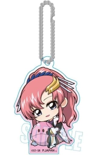 Lacus Clyne Mobile Suit Gundam Seed Freedom Gyugyutto Acrylic Key Chain Key Ring [USED]