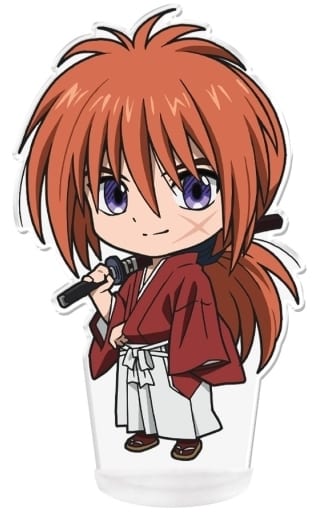 Kenshin Himura A Rurouni Kenshin: Meiji Kenkaku Romantan Big Acrylic Figure with Stand Acrylic Stands [USED]