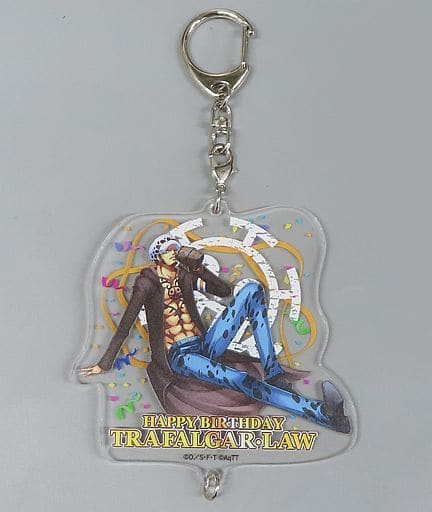 Trafalgar Law One Piece Birthday Acrylic Key Chain 2018 Tokyo One Piece Tower Limited Key Chain [USED]