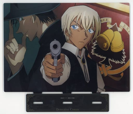 Toru Amuro Burned Man Detective Conan Sega Lucky Kuji Jet Black Mistery Train Memorial Cut Acrylic Panel Prize D Acrylic Stand [USED]