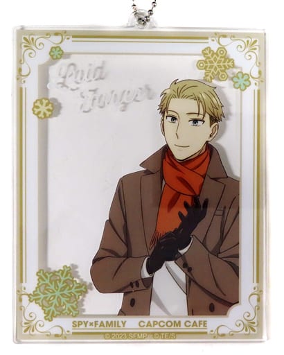 Loid Forger Scarf Spy x Family Code: White Trading Photo Frame Key Chain Capcom Cafe Limited Key Chain [USED]