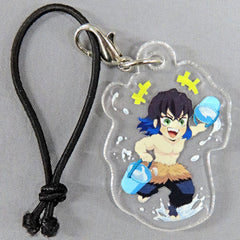 Inosuke Hashibira Demon Slayer: Kimetsu no Yaiba Mini Acrylic Charms Toei Uzumasa Eigamura Kyoto no Oshigoto 4: Summer Special Water Training Limited Konpeito Bundled Items Charm [USED]