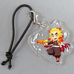 Kyojuro Rengoku Demon Slayer: Kimetsu no Yaiba Mini Acrylic Charms Toei Uzumasa Eigamura Kyoto no Oshigoto 4: Summer Special Water Training Limited Konpeito Bundled Items Charm [USED]
