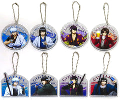 Gintoki Sakata, etc. Gintama Kirakira Acrylic Key Chain Collection Breathing Ver. All 8 Types Set Key Chain [USED]