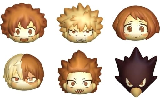 My Hero Academia Izuku Midoriya & Others Hero Bread 1-A All 6 Types Set Keychains [USED]