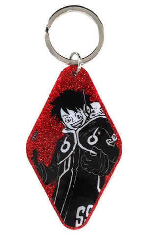 Monkey D. Luffy One Piece Glitter Keychain Collection Egg Head Key Chain [USED]