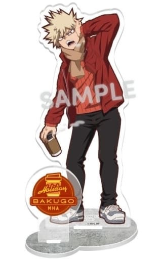 My Hero Academia Katsuki Bakugo Holiday Acrylic Stand Plate Acrylic Stands [USED]