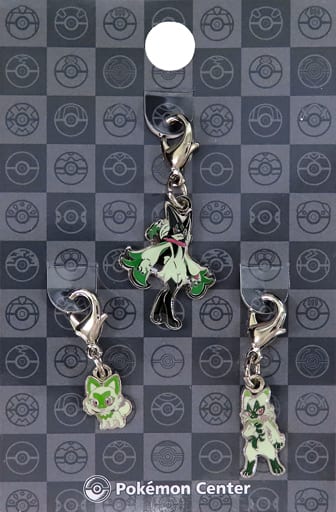 Sprigatito Floragato Meowscarada Pokemon National Pokedex Metal Charm Pokemon Center Limited Charm [USED]
